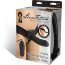 Чёрный полый страпон с вибрацией Unisex Vibrating Hollow Strap-On - 14 см. - Чёрный полый страпон с вибрацией Unisex Vibrating Hollow Strap-On - 14 см.
