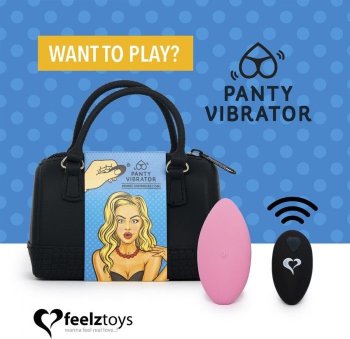 Розовый вибромассажер в трусики с пультом ДУ Panty Vibe Remote Controlled Vibrator