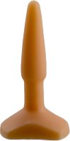 Оранжевый анальный стимулятор Small Anal Plug flash - 12 см.