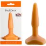 Оранжевый анальный стимулятор Small Anal Plug flash - 12 см.