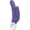 Синий анально-вагинальный вибратор Double Pleasure - 23,5 см.