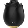 Черный клиторальный стимулятор Black Rose Silicone Clitoral Suction