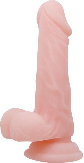 Телесный фаллоимитатор на присоске Super Dildo - 16,5 см.