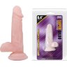 Телесный фаллоимитатор на присоске Super Dildo - 16,5 см.