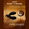 Черный вибромассажер простаты с пультом ДУ Hugo 2 Remote