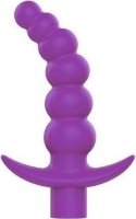 Фиолетовая вибрирующая анальная елочка Sweet Toys - 10,8 см.