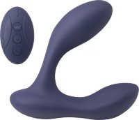 Синий массажер простаты с двумя моторами P-Bliss