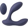 Синий массажер простаты с двумя моторами P-Bliss