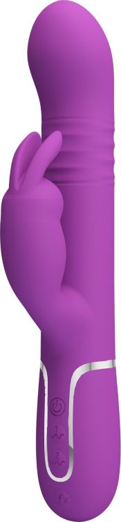 Фиолетовый вибратор-кролик Coale - 22,6 см.