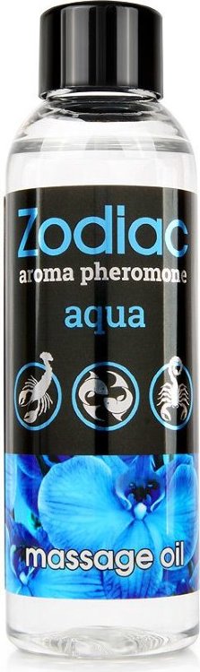 Массажное масло с феромонами ZODIAC Aqua - 75 мл.