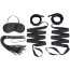 Эротический набор 4PC Bondage Bed Strap Flogger Kit - Эротический набор 4PC Bondage Bed Strap Flogger Kit