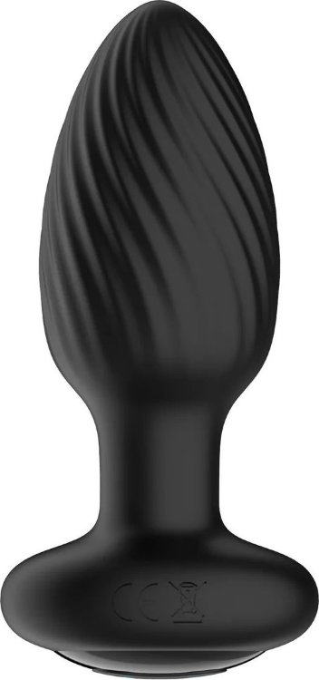 Черная анальная вибровтулка Nexus Tornado - 9,8 см.
