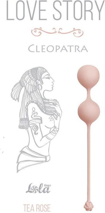 Розовые вагинальные шарики Cleopatra Tea Rose