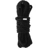 Черная веревка для шибари DELUXE BONDAGE ROPE - 5 м.