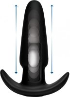 Черная анальная вибропробка Kinetic Thumping 7X Medium Anal Plug - 13,3 см.
