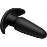 Черная анальная вибропробка Kinetic Thumping 7X Medium Anal Plug - 13,3 см.