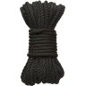 Черная верёвка для связывания и фиксации Bind Tie - 9,14 м.