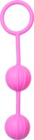 Розовые вагинальные шарики с ребрышками Roze Love Balls