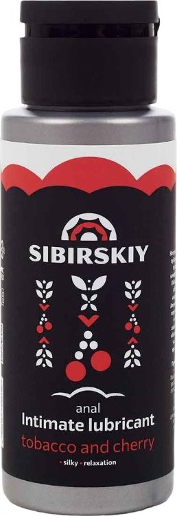 Анальный лубрикант на водной основе SIBIRSKIY с ароматом вишни и табака - 100 мл.