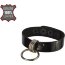 Черный лаковый кожаный браслет с подвесным колечком  Цена 654 руб. - Черный лаковый кожаный браслет с подвесным колечком