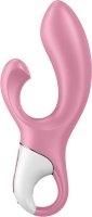 Розовый вибратор-кролик с расширением Air Pump Bunny 2 - 20,4 см.