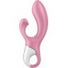 Розовый вибратор-кролик с расширением Air Pump Bunny 2 - 20,4 см.