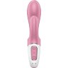 Розовый вибратор-кролик с расширением Air Pump Bunny 2 - 20,4 см.
