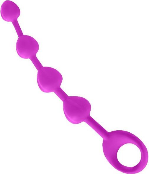 Силиконовая цепочка Beeds с ручкой-кольцом - 19 см.