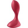 Красный вибромассажёр простаты Satisfyer Backdoor Lover - 14 см.