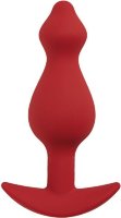 Бордовая анальная пробка Libra S - 9 см.