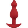 Бордовая анальная пробка Libra S - 9 см.