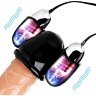 Черная стимулирующая насадка для головки полового члена Multi Speed Vibrating Penis Head Teaser