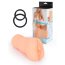 Телесный мастурбатор-вагина с 2 эрекционными кольцами в комплекте  Цена 2 518 руб. - Телесный мастурбатор-вагина с 2 эрекционными кольцами в комплекте
