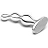 Стальной анальный фаллоимитатор для простаты Stainless Steel Anal Beads - 13 см.