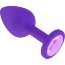 Фиолетовая силиконовая пробка с сиреневым кристаллом - 7,3 см.  Цена 1 719 руб. - Фиолетовая силиконовая пробка с сиреневым кристаллом - 7,3 см.
