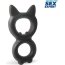Черное двойное эрекционное кольцо с кошачьими ушками  Цена 1 133 руб. - Черное двойное эрекционное кольцо с кошачьими ушками