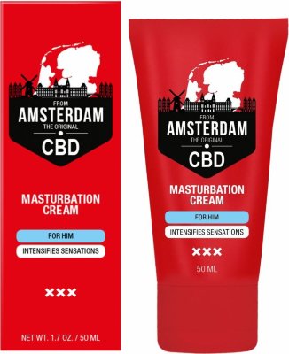 Крем для мастурбации для мужчин CBD from Amsterdam Masturbation Cream For Him - 50 мл.  Цена 3 406 руб. Крем для мастурбации для мужчин CBD from Amsterdam содержит активный ингредиент CBD (каннабидиол). Он интенсивно увлажняет кожу и обеспечивает долгое скольжение. Нанесите небольшое количество на пенис, и вотрите. Прежде чем начать пользоваться регулярно, протестируйте внутреннюю сторону предплечья на любые аллергические реакции. Если возникает какое- либо раздражение, немедленно прекратите использование. Только для наружного применения. Вода, вазелиновое масло, диметикон, цетеариловый спирт, стеарет-2, глицерин, вазелин, стеарет-21, феноксиэтанол, этилгексилглицерин, токоферол, цитрат натрия, масло семян каннабиса посевного, масло семян подсолнечника однолетнего, экстракт семян каннабиса посевного, лимонная кислота. Страна: Нидерланды. Объем: 50 мл.