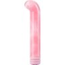 Розовый компактный вибратор из стекла Magic Cane - 12 см.