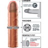 Телесная насадка Fantasy X-tensions Perfect 2 Extension - 20,3 см.