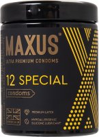 Презервативы с точками и рёбрами MAXUS Special - 12 шт.