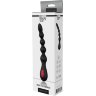 Черный вибромассажер для анальной стимуляции ANAL FLEXI BEADS - 21 см.