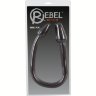 Черный двусторонний анальный плаг с гибким соединением Double Plug