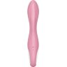 Розовый вибромассажер с функцией расширения Air Pump Vibrator 2 - 20,9 см.