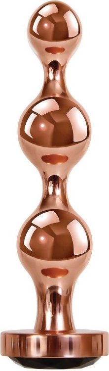 Золотистый анальный стимулятор-елочка Gold Digger Large - 13,5 см.