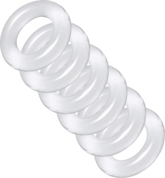 Комплект из 6 прозрачных эрекционных колец Ring Master Custom Ball Stretcher Kit