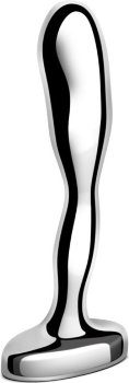 Стальной стимулятор простаты Stainless Steel Prostate Plug - 11,5 см.