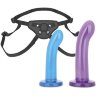 Страпон унисекс Beginners Strap-On с 2 насадками - 15 и 13 см.