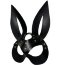 Черная кожаная маска зайки Miss Bunny  Цена 2 960 руб. - Черная кожаная маска зайки Miss Bunny