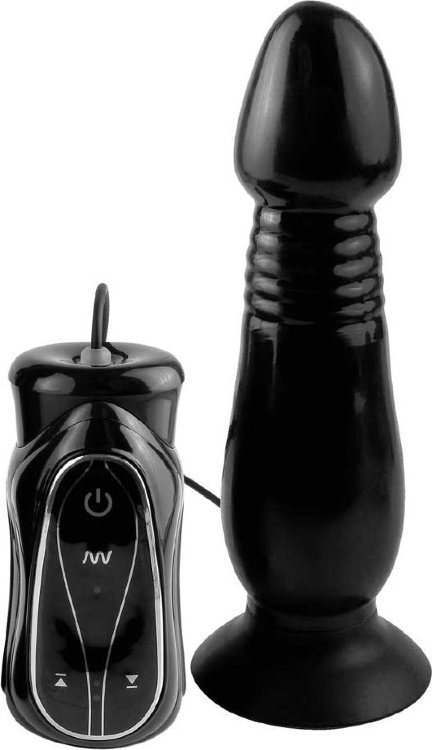 Анальный вибростимулятор фаллической формы Vibrating Thruster - 16 см.