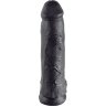 Чёрный фаллоимитатор-гигант 12 Cock with Balls - 30,5 см.